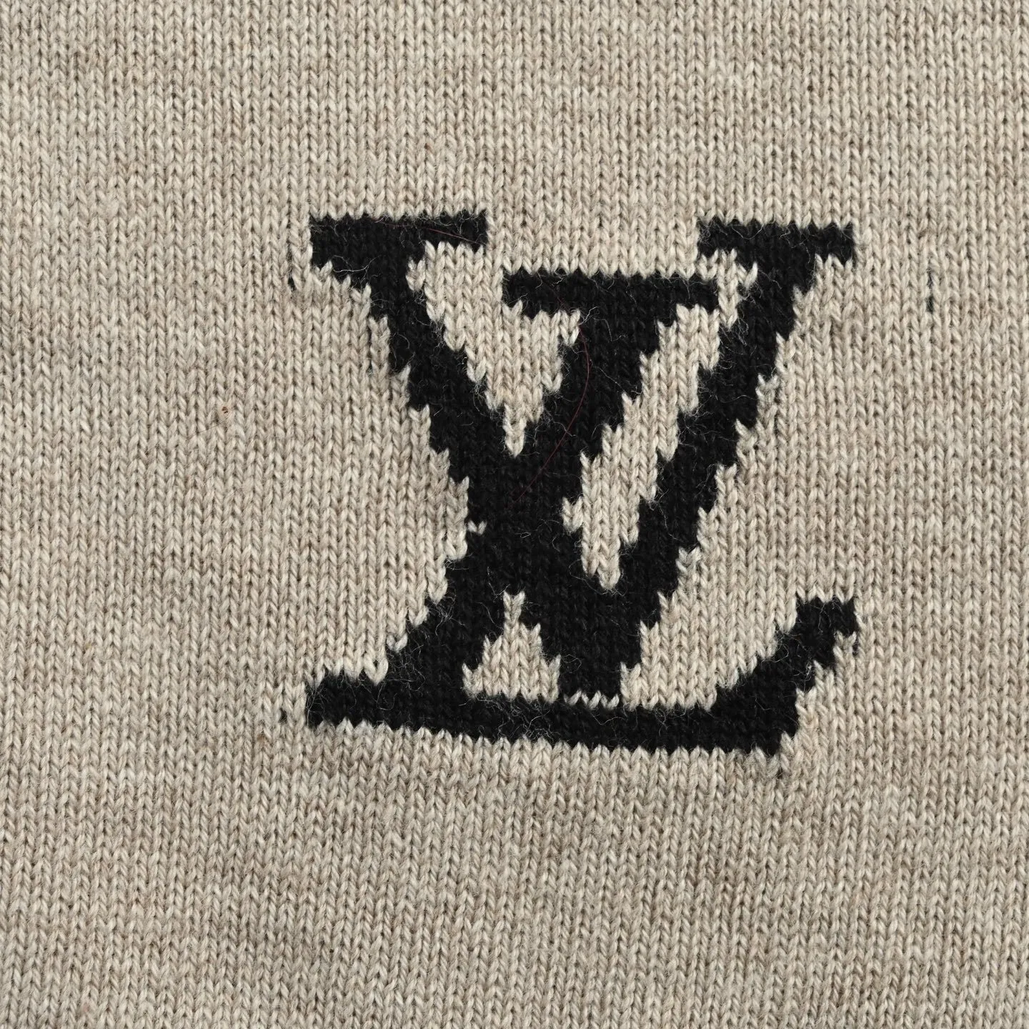 Louis Vuitton/Louis Vuitton hooked letter jacquard knitted short sleeves